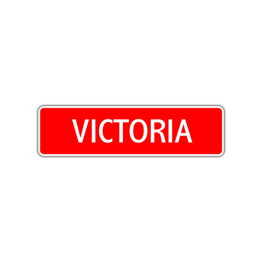 Victoria Street Sign Children Name Room Plate