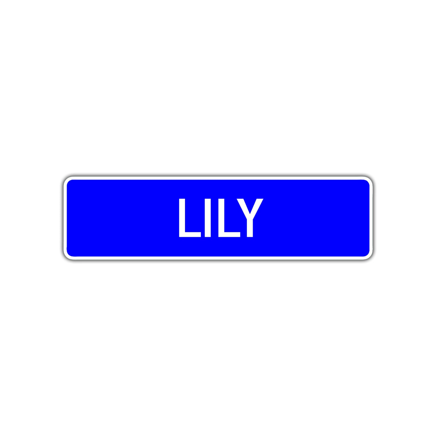 Lily Street Sign Children Name Room Plate