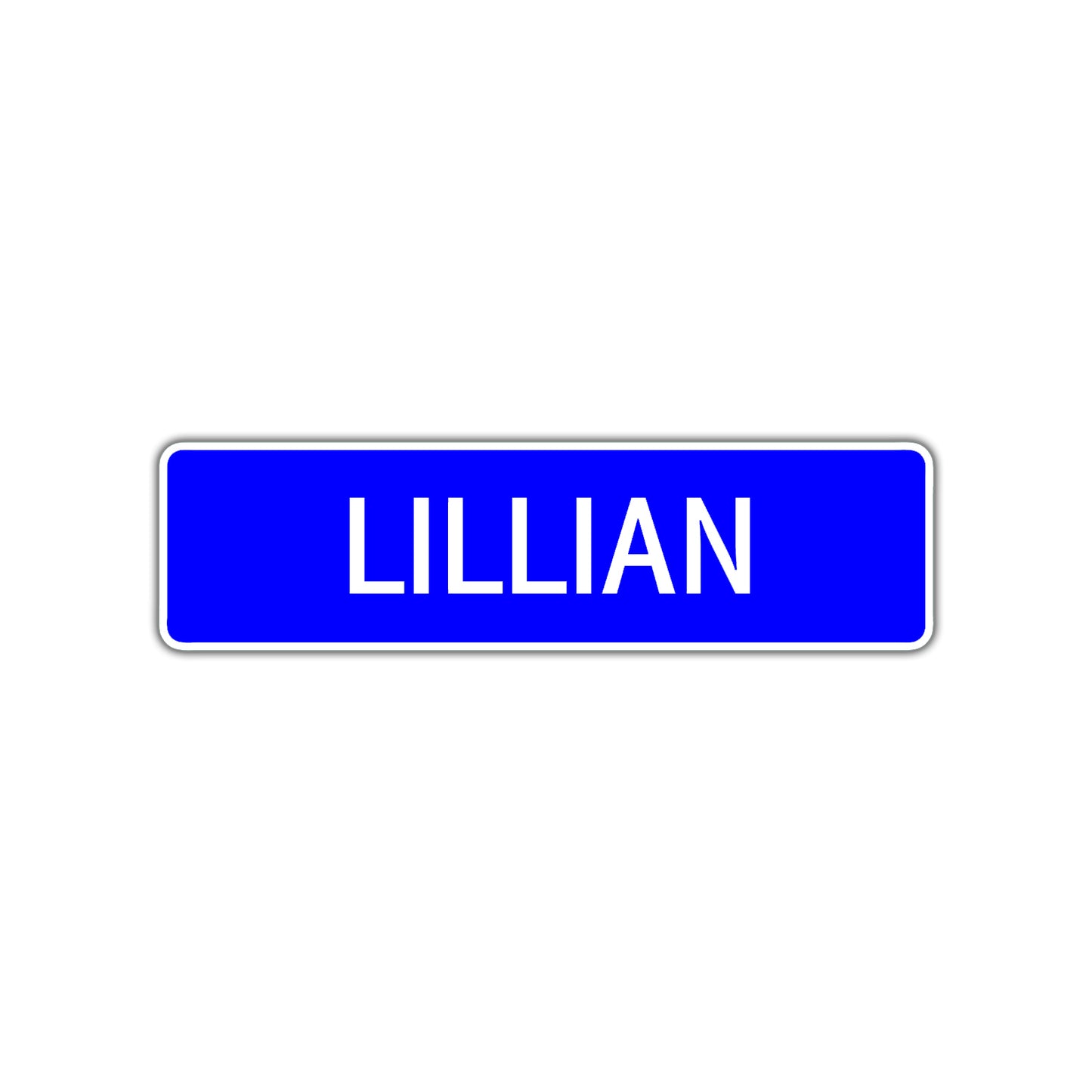 Lillian Street Sign Children Name Room Plate
