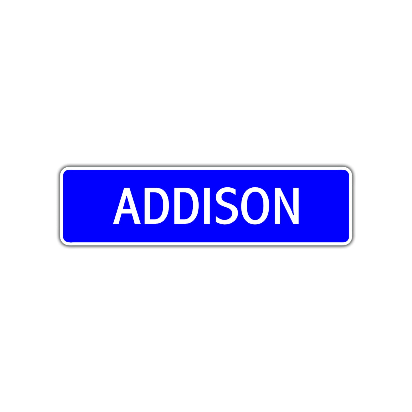 Addison Street Sign Children Name Room Plate