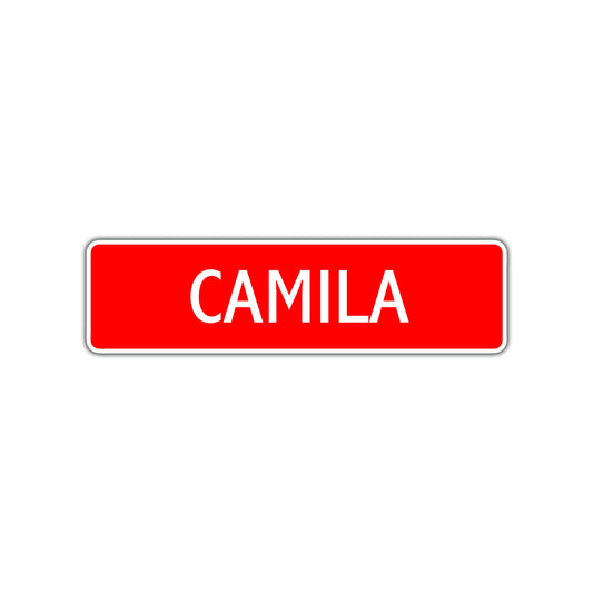 Camila Street Sign Children Name Room Plate