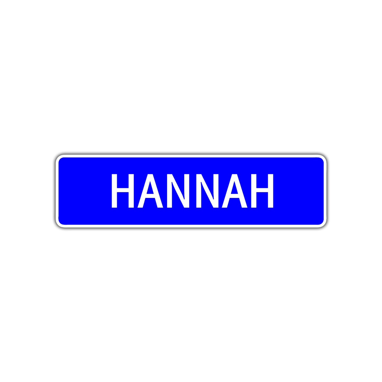 Hannah Street Sign Children Name Room Plate