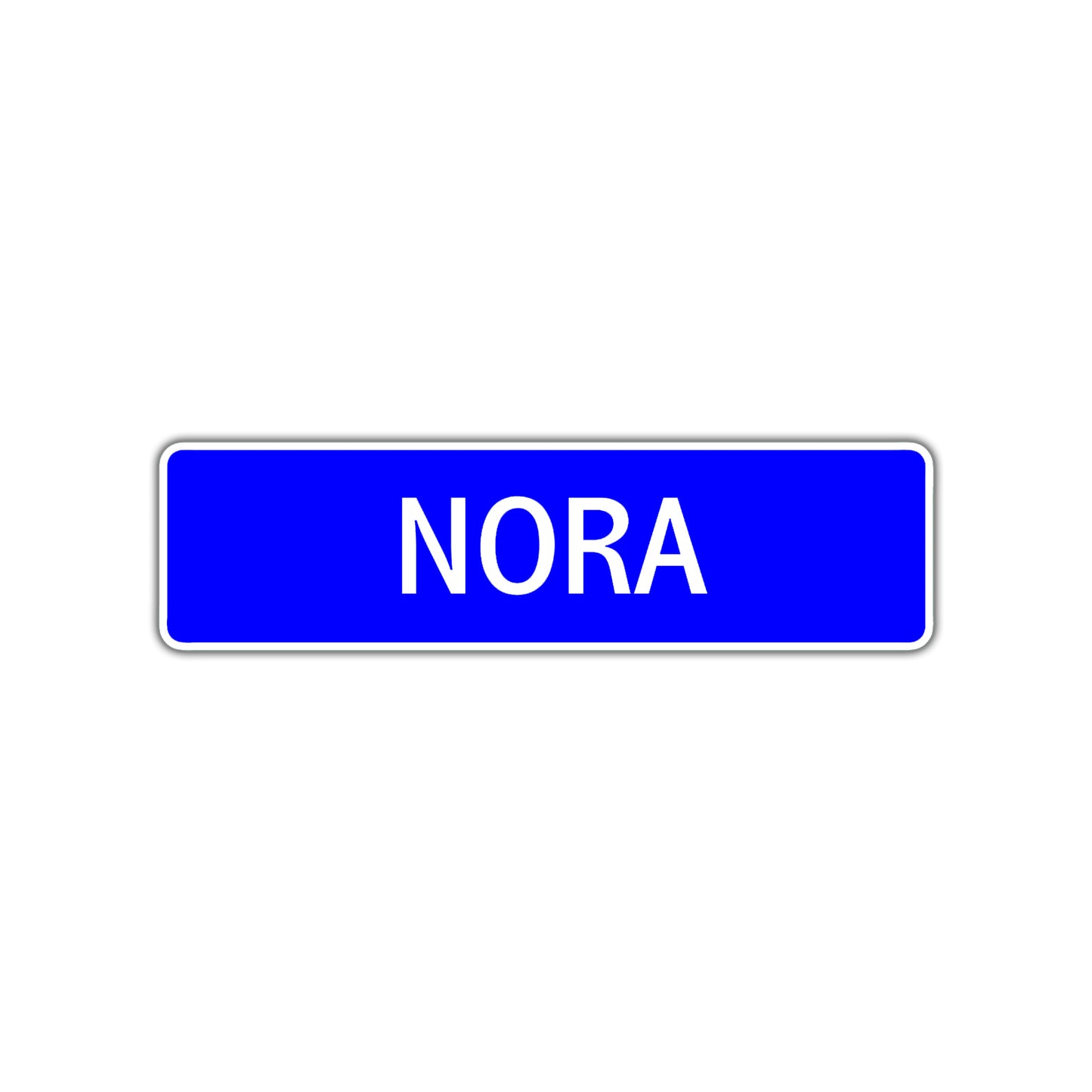 Nora Street Sign Children Name Room Plate