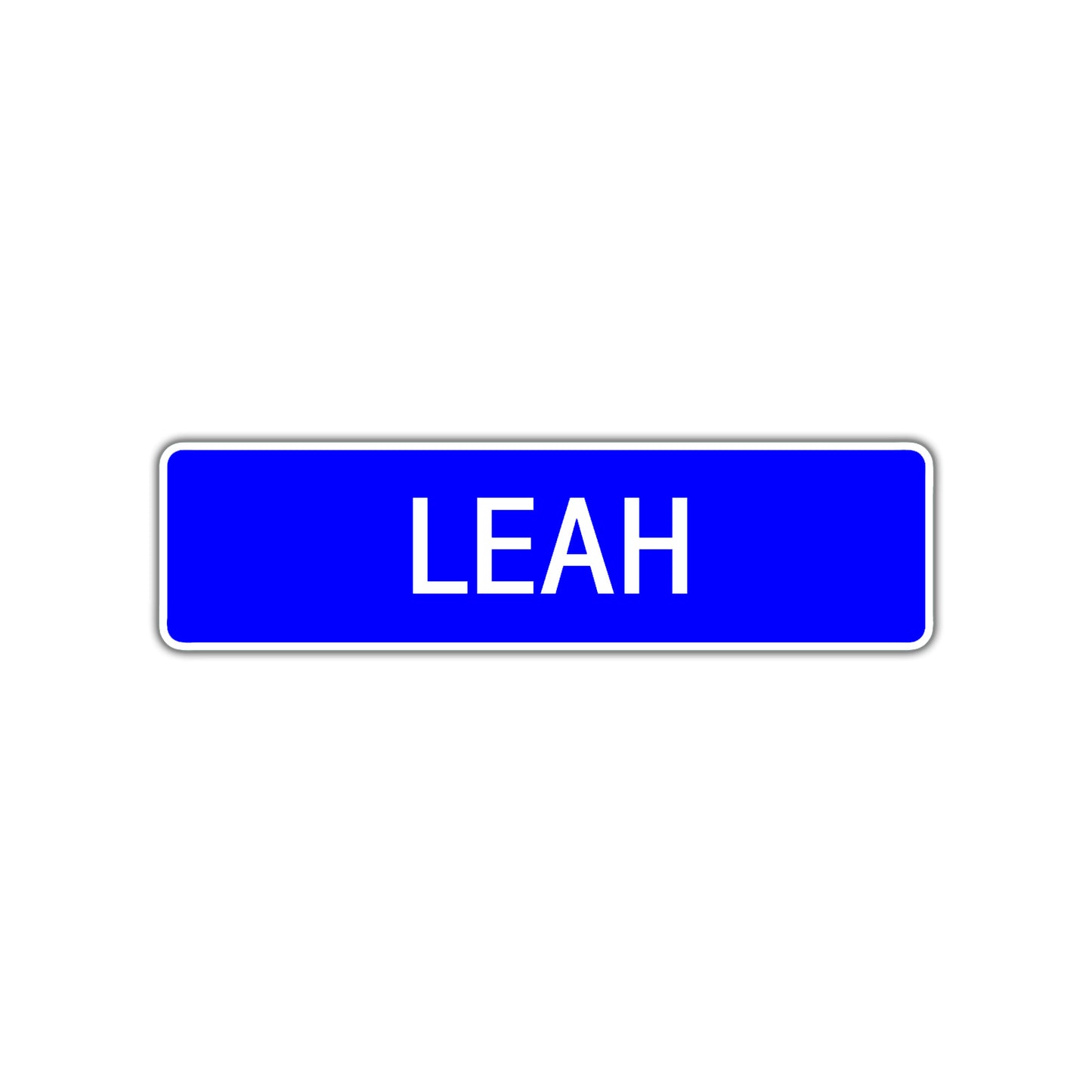 Leah Street Sign Children Name Room Plate