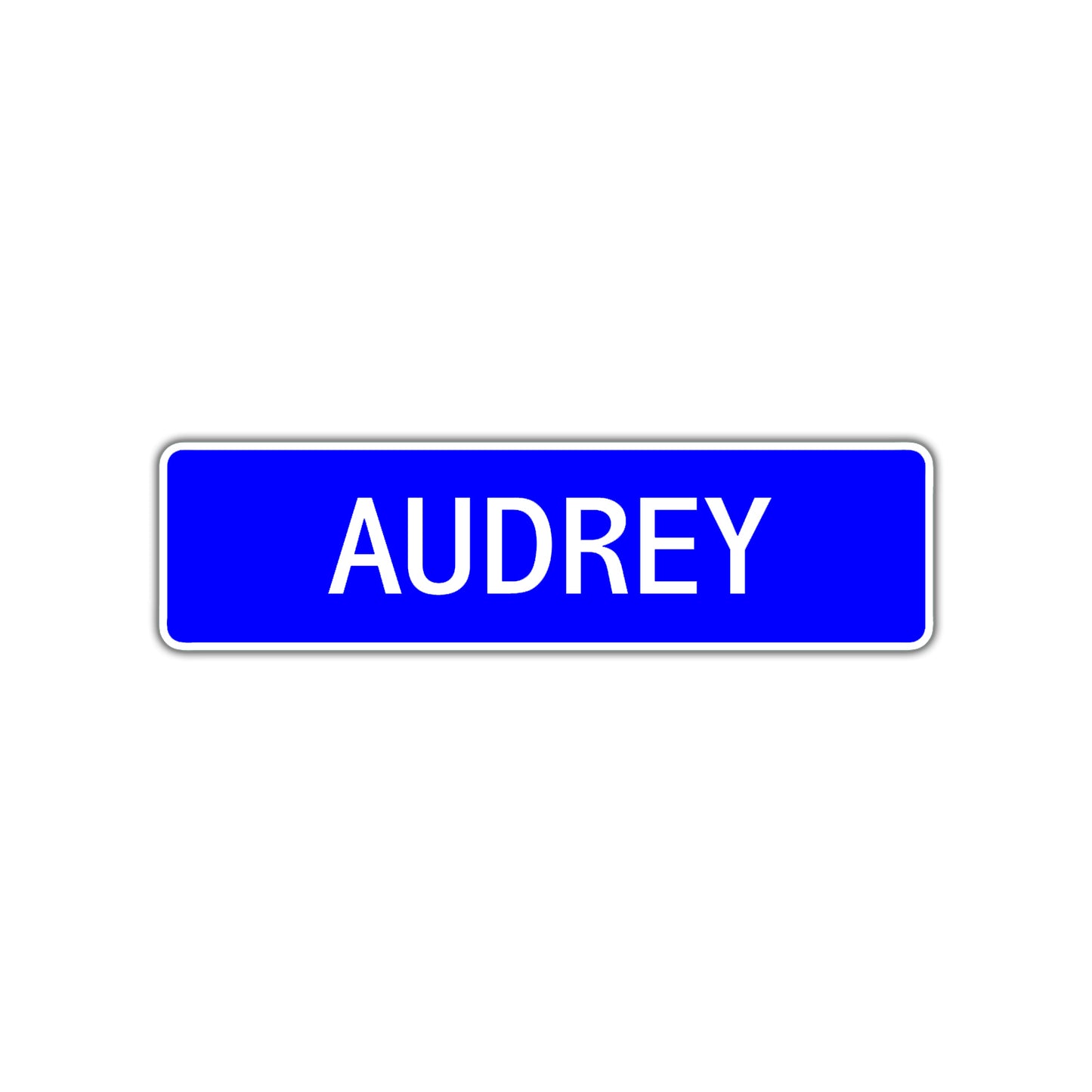 Audrey Street Sign Children Name Room Plate