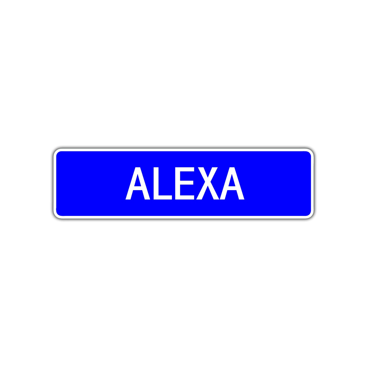 Alexa Street Sign Children Name Room Plate