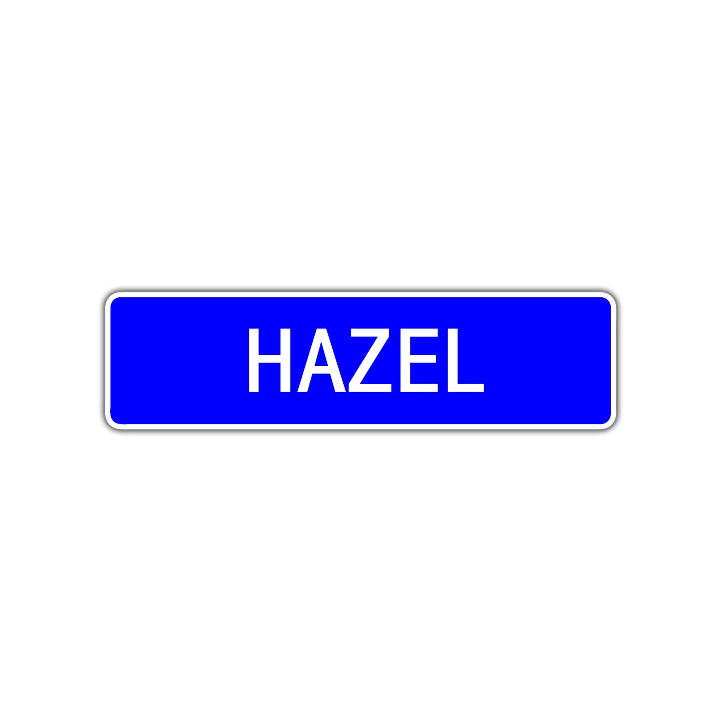 Hazel Street Sign Children Name Room Plate