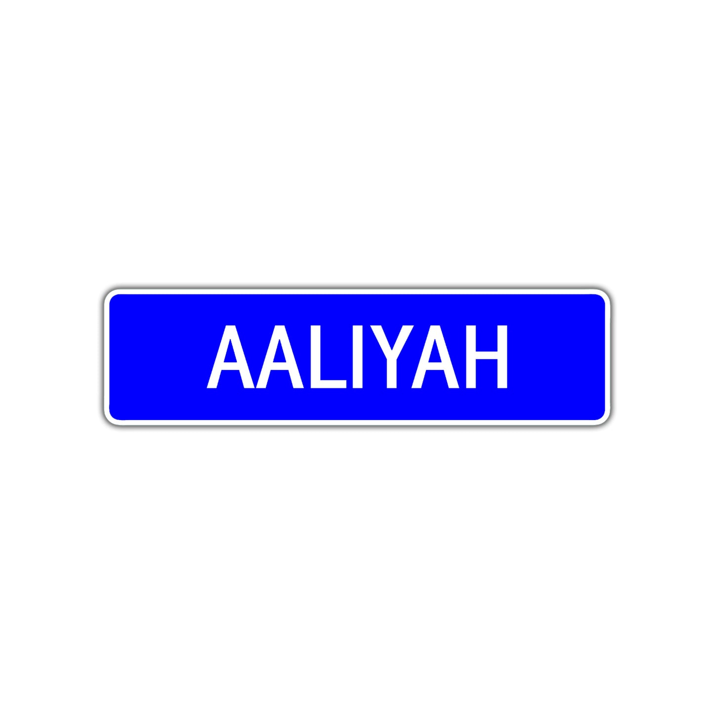 Aaliyah Street Sign Children Name Room Plate