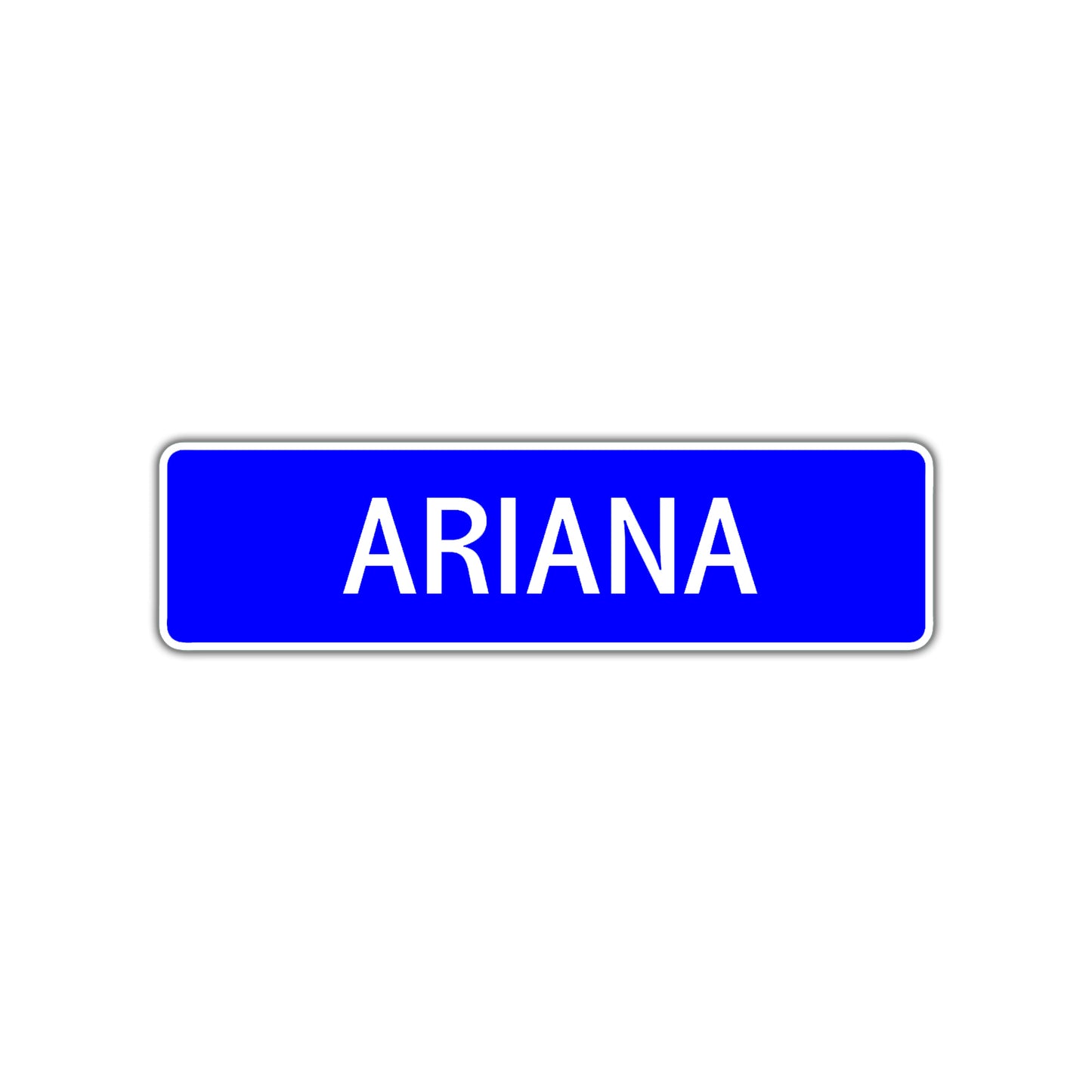 Ariana Street Sign Children Name Room Plate