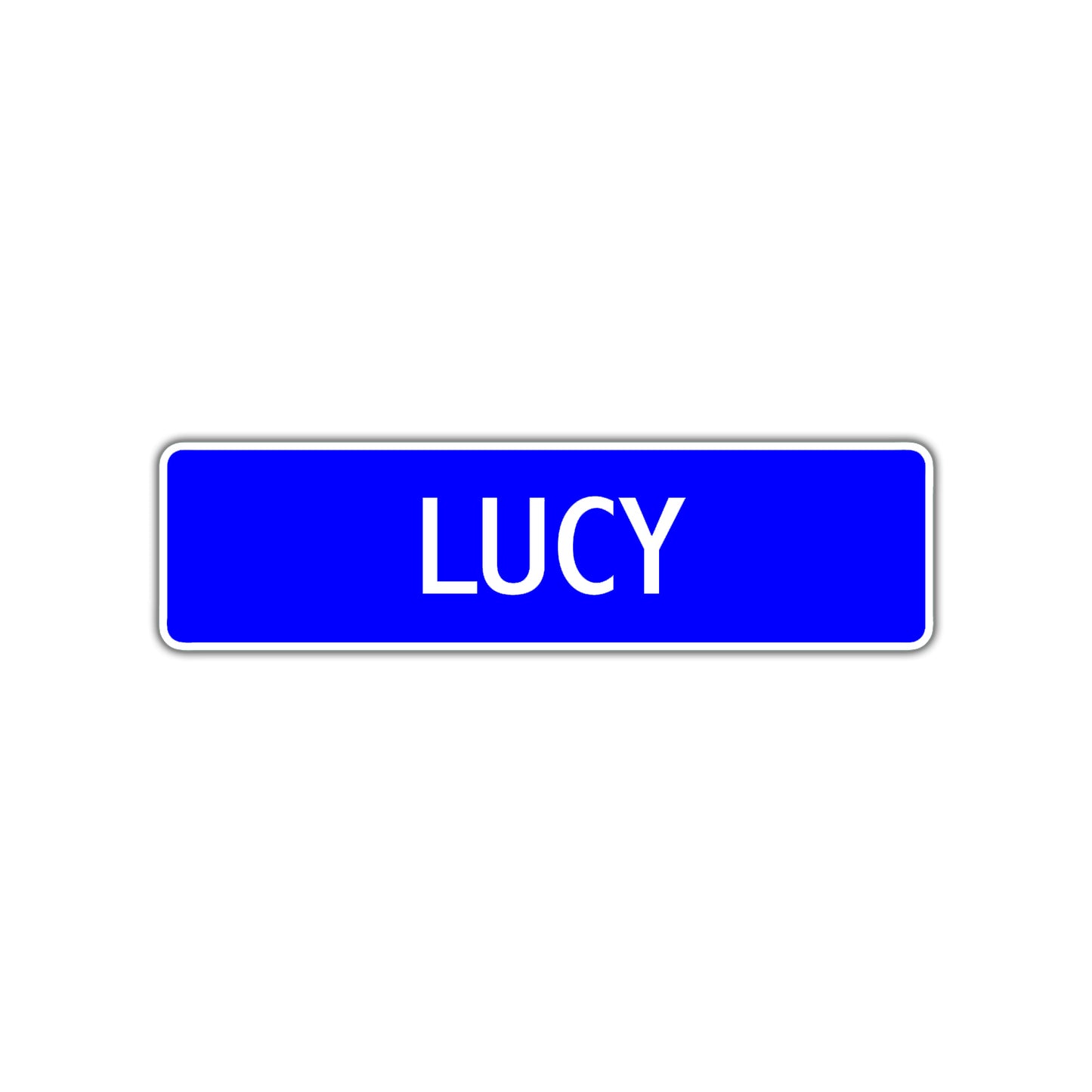 Lucy Street Sign Children Name Room Plate