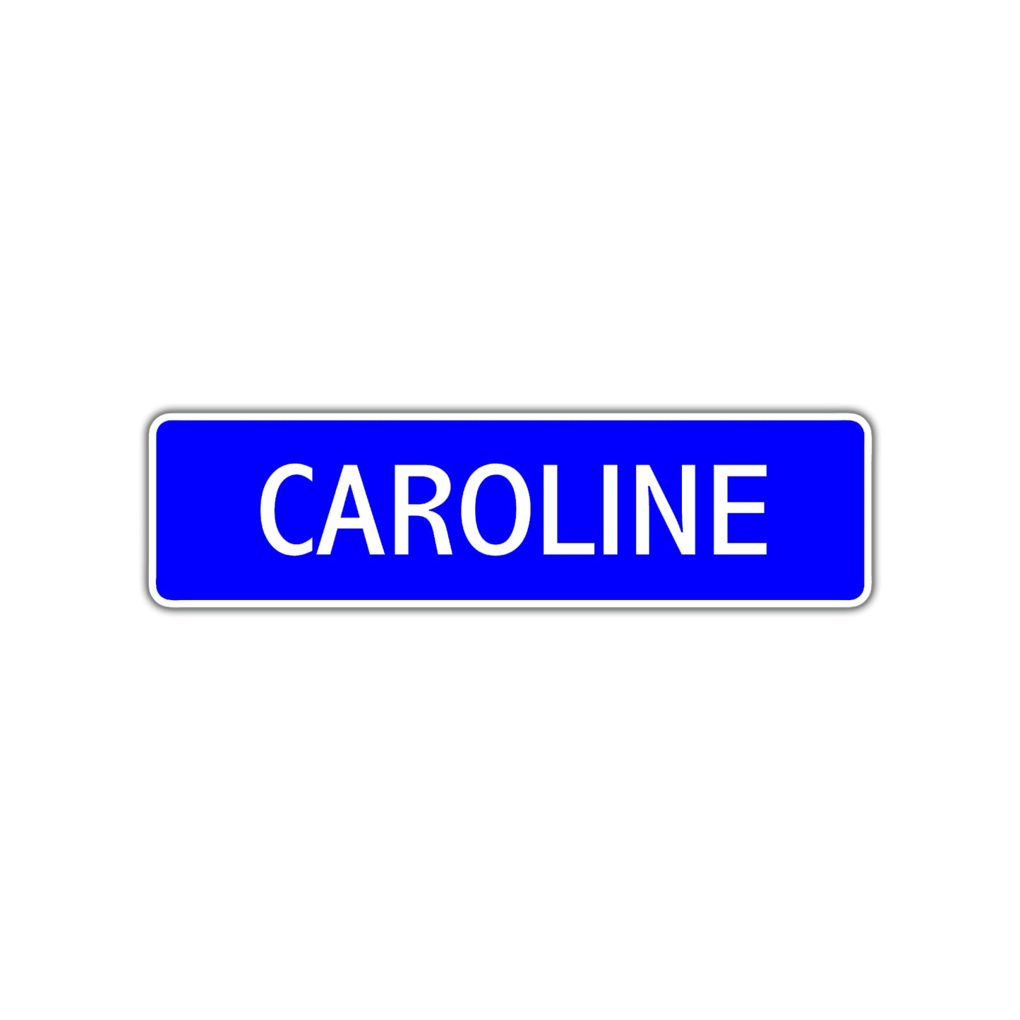 Caroline Street Sign Children Name Room Plate