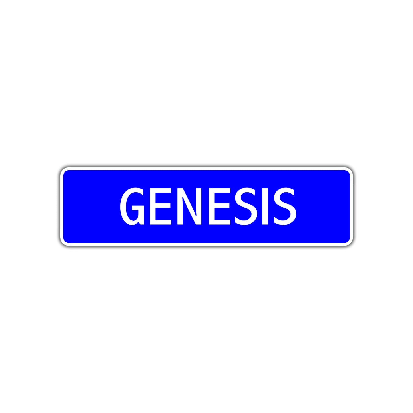 Genesis Street Sign Children Name Room Plate