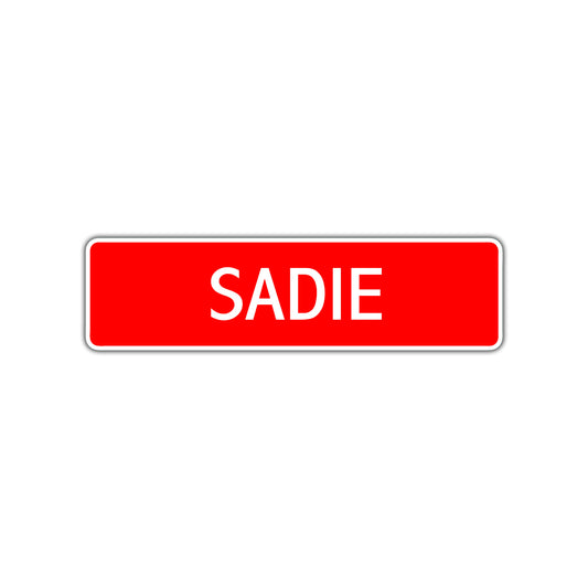 Sadie Street Sign Children Name Room Plate