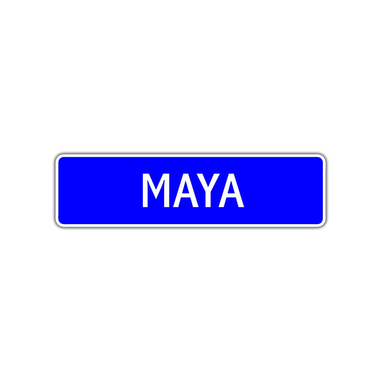 Maya Street Sign Children Name Room Plate