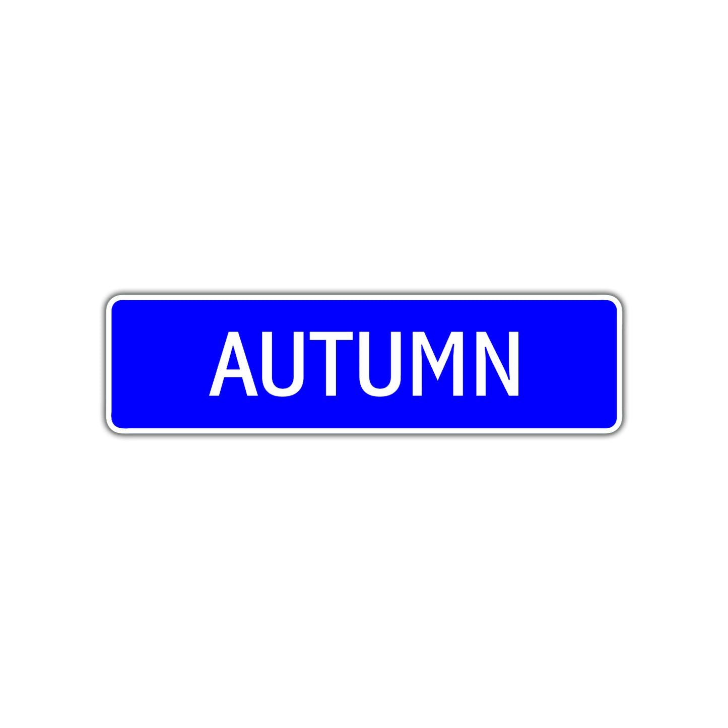 Autumn Street Sign Children Name Room Plate