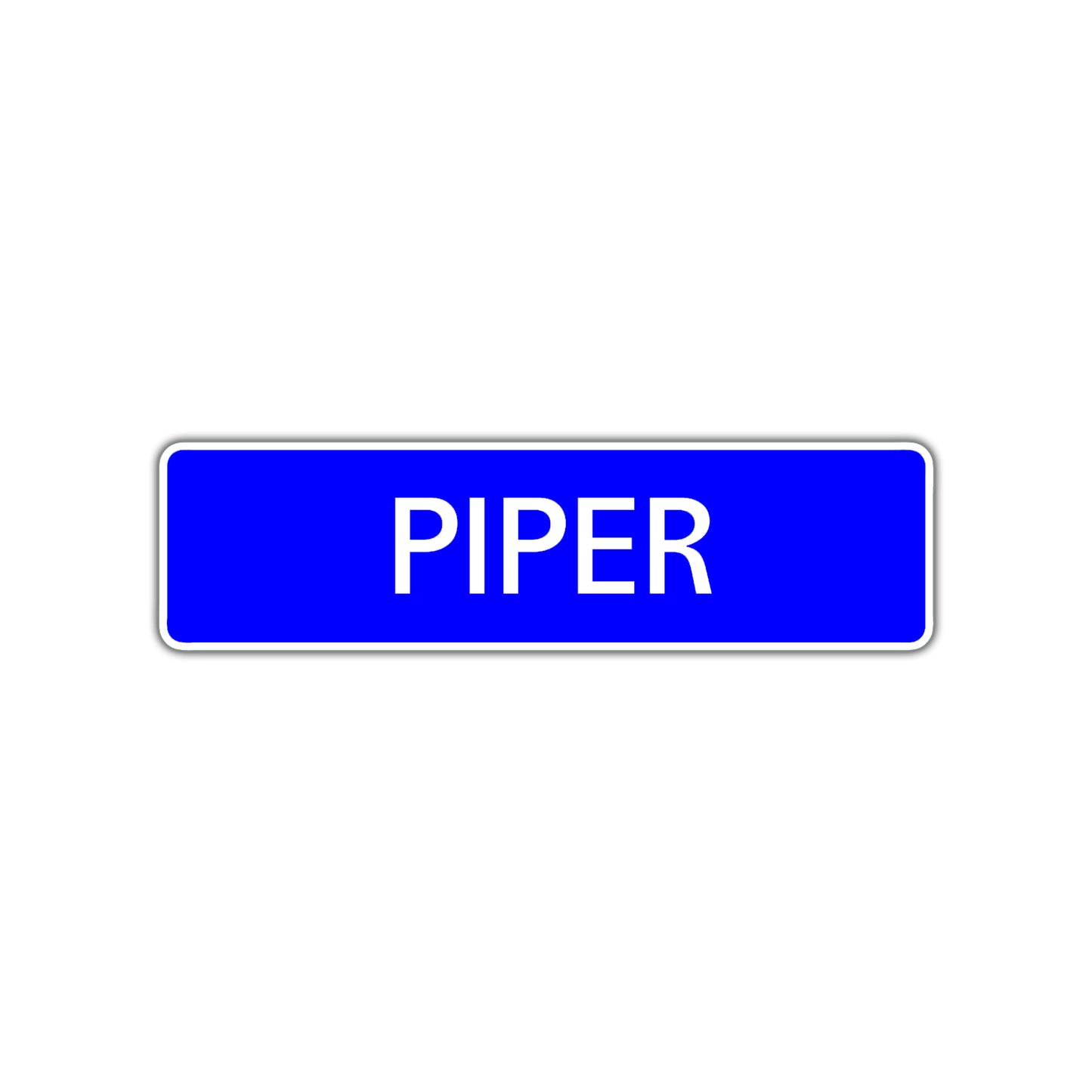 Piper Street Sign Children Name Room Plate