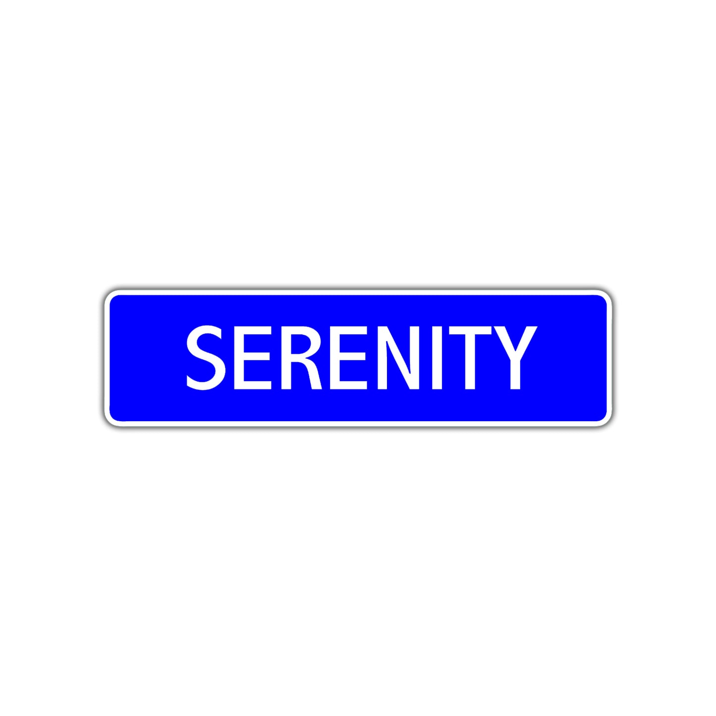 Serenity Street Sign Children Name Room Plate