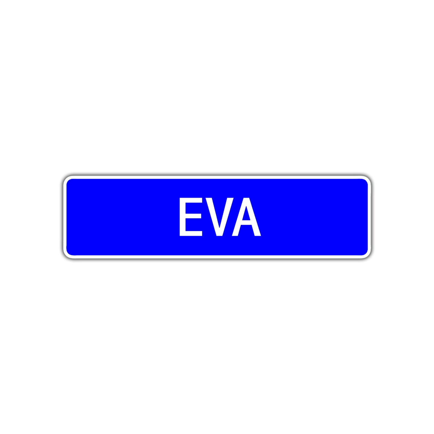 Eva Street Sign Children Name Room Plate