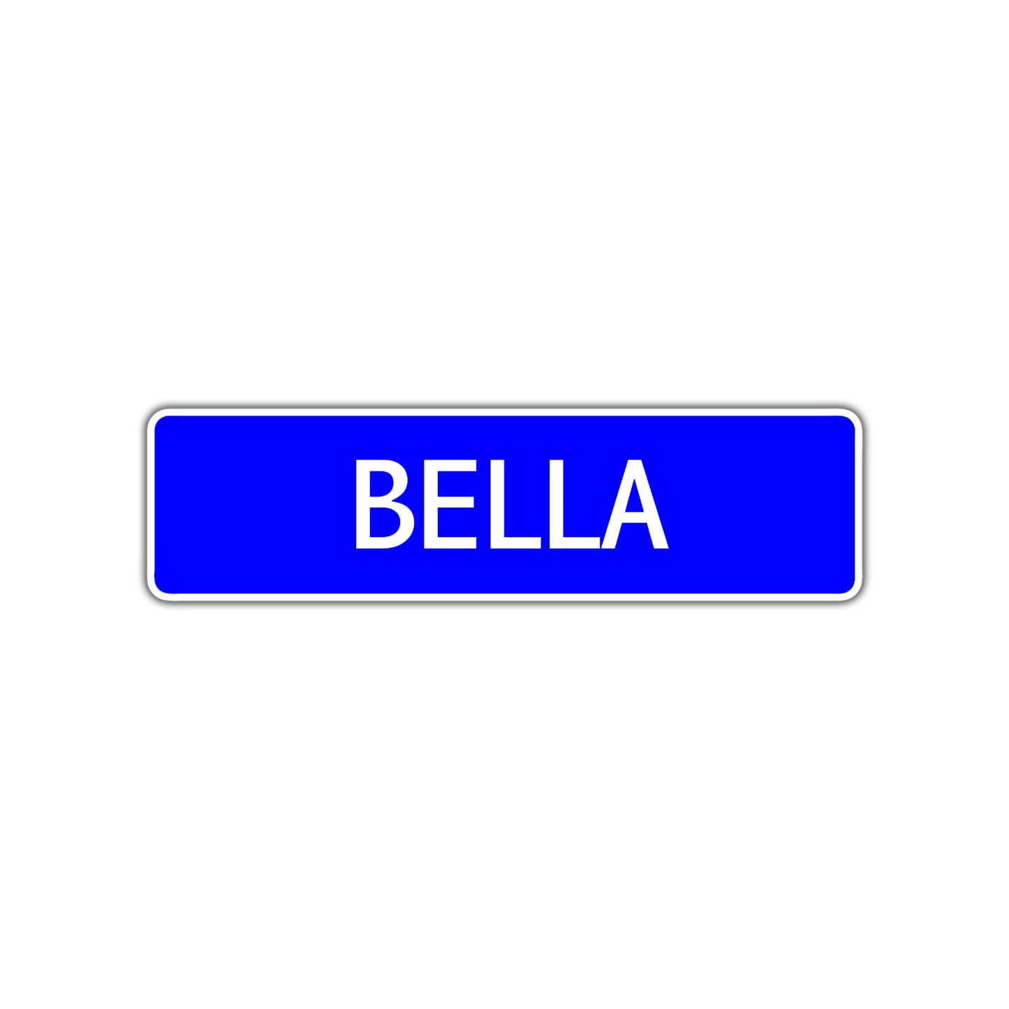 Bella Street Sign Children Name Room Plate