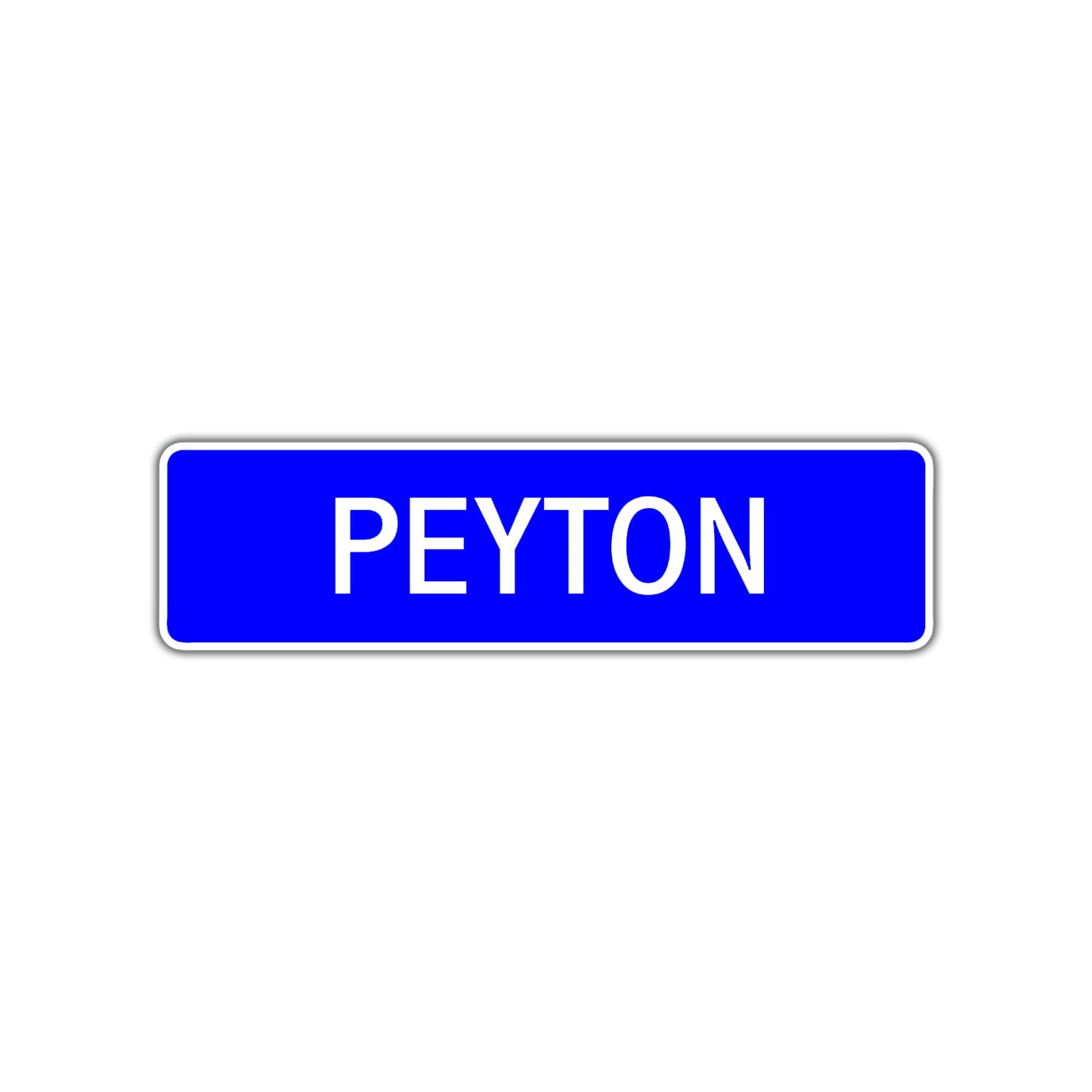 Peyton Street Sign Children Name Room Plate