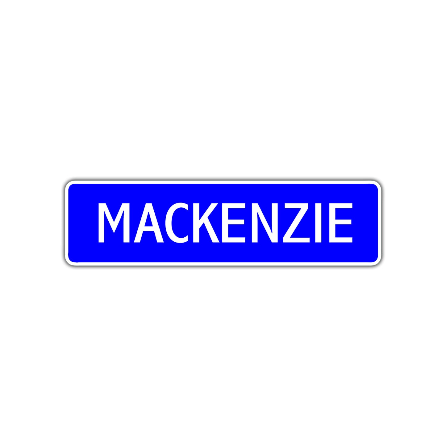 Mackenzie Street Sign Children Name Room Plate
