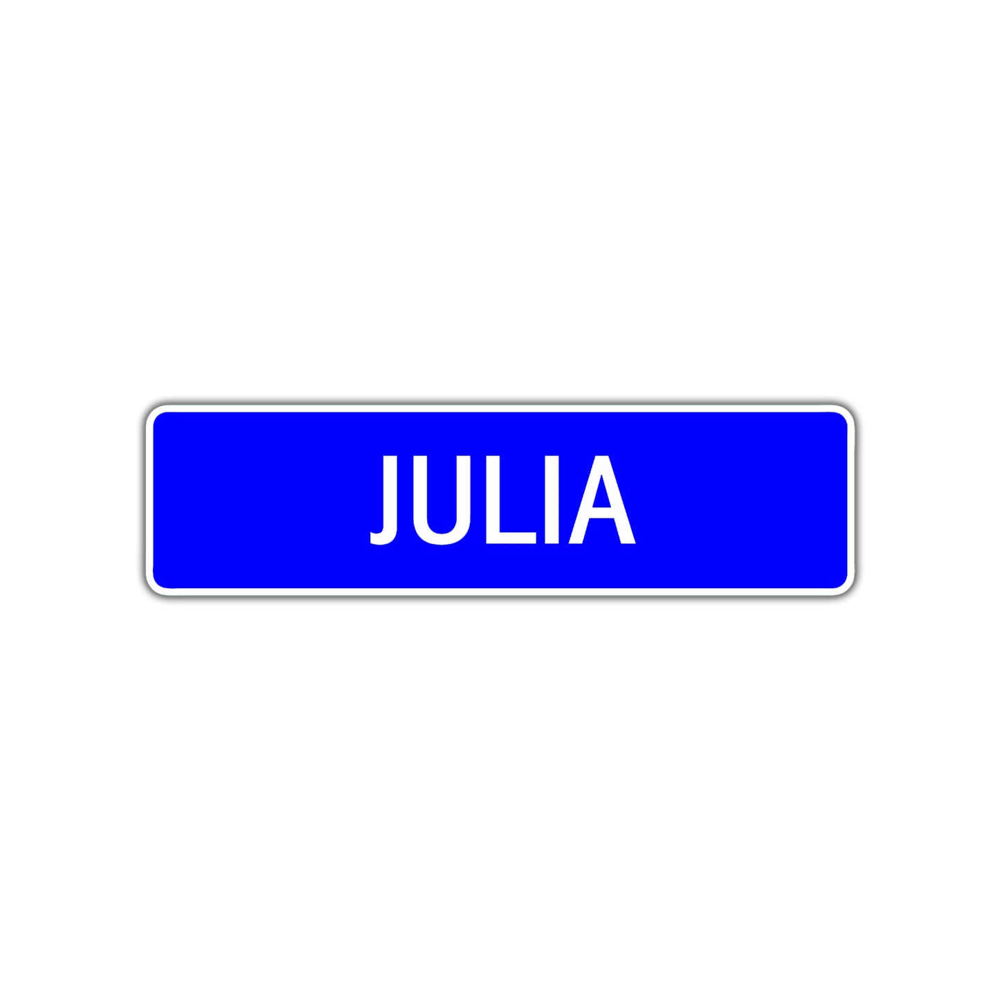 Julia Street Sign Children Name Room Plate