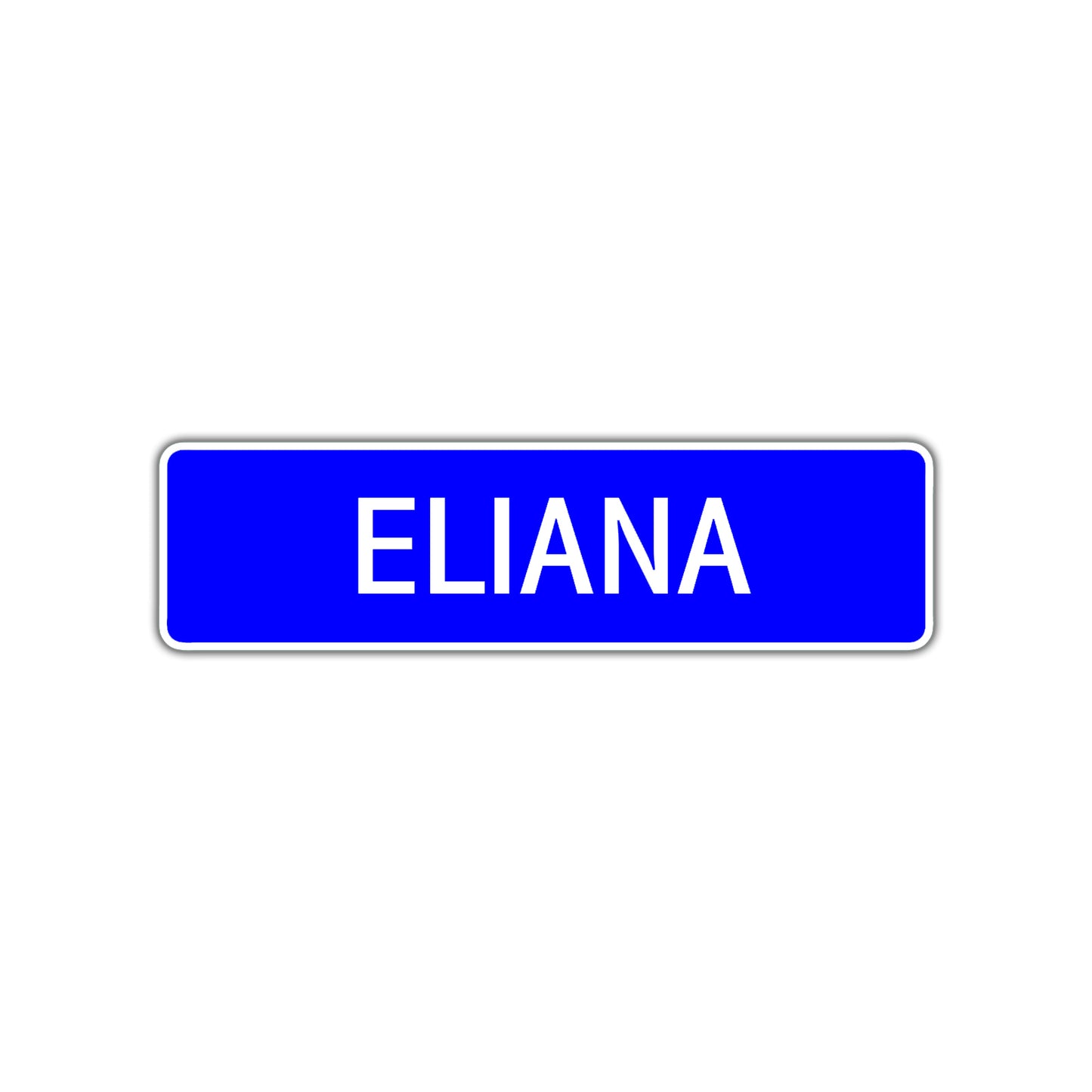 Eliana Street Sign Children Name Room Plate