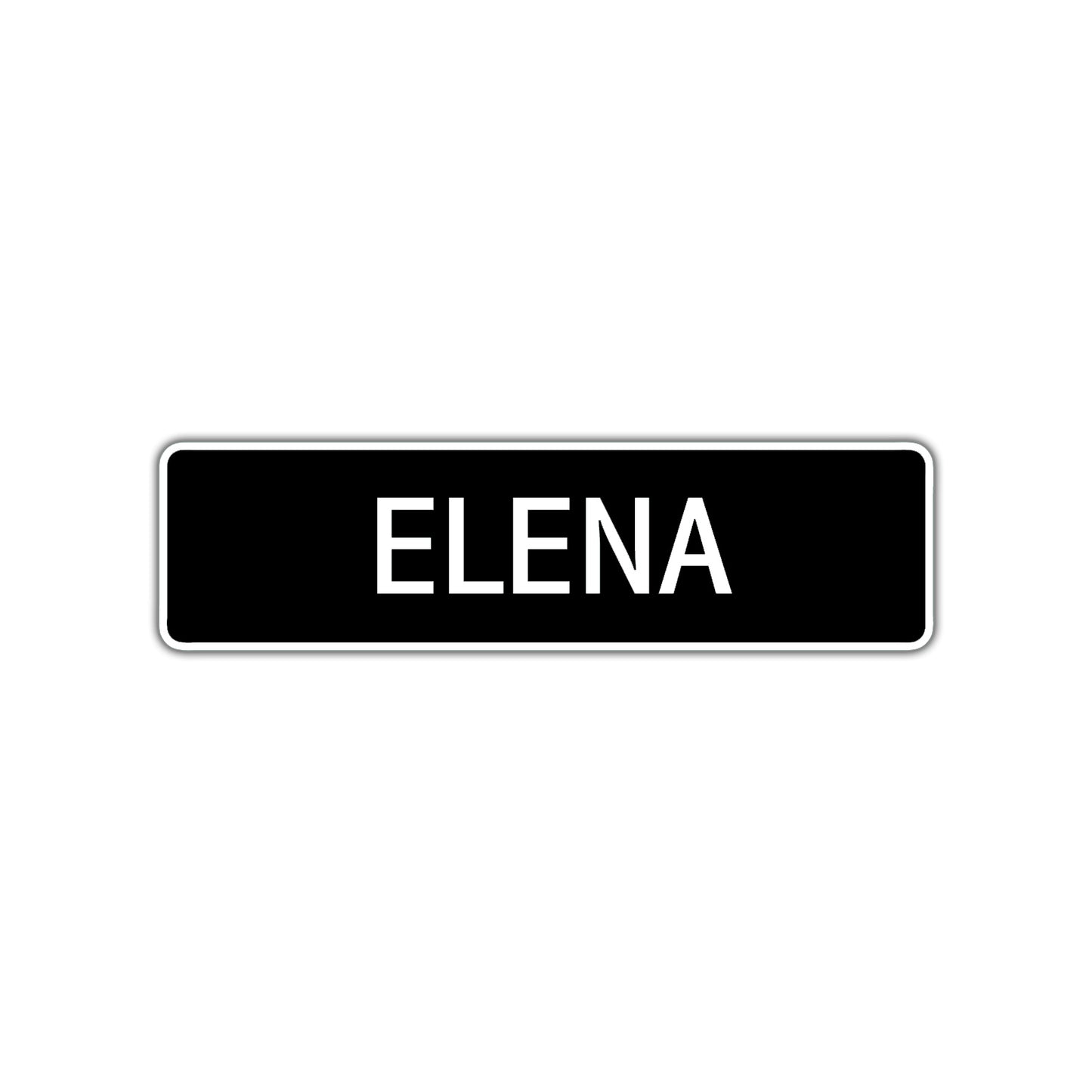 Elena Street Sign Children Name Room Plate