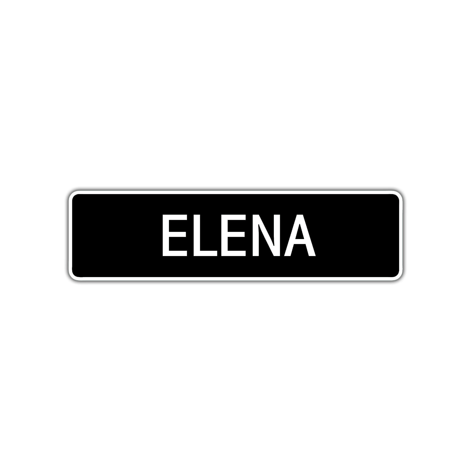 Elena Street Sign Children Name Room Plate