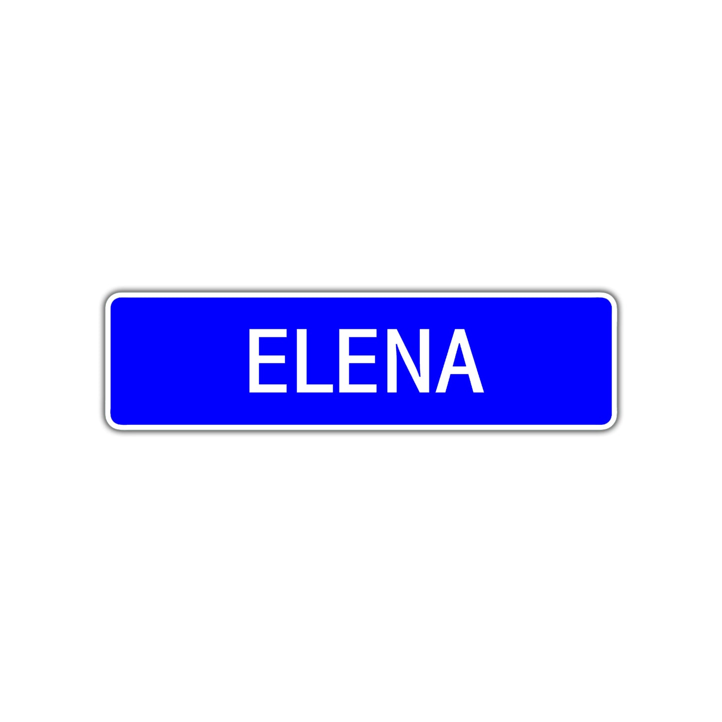 Elena Street Sign Children Name Room Plate