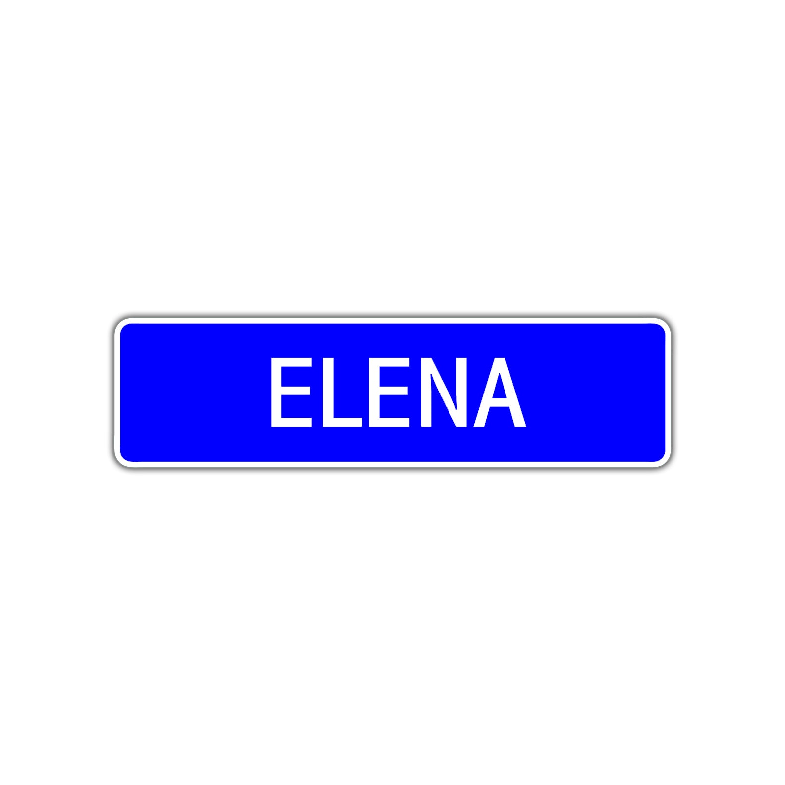 Elena Street Sign Children Name Room Plate