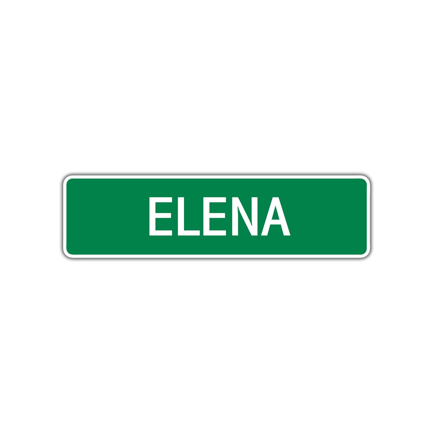 Elena Street Sign Children Name Room Plate