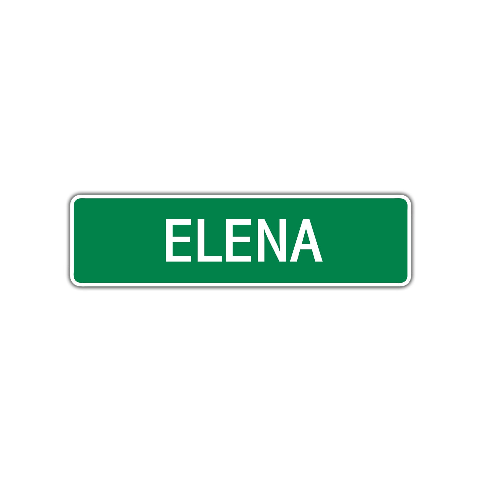 Elena Street Sign Children Name Room Plate