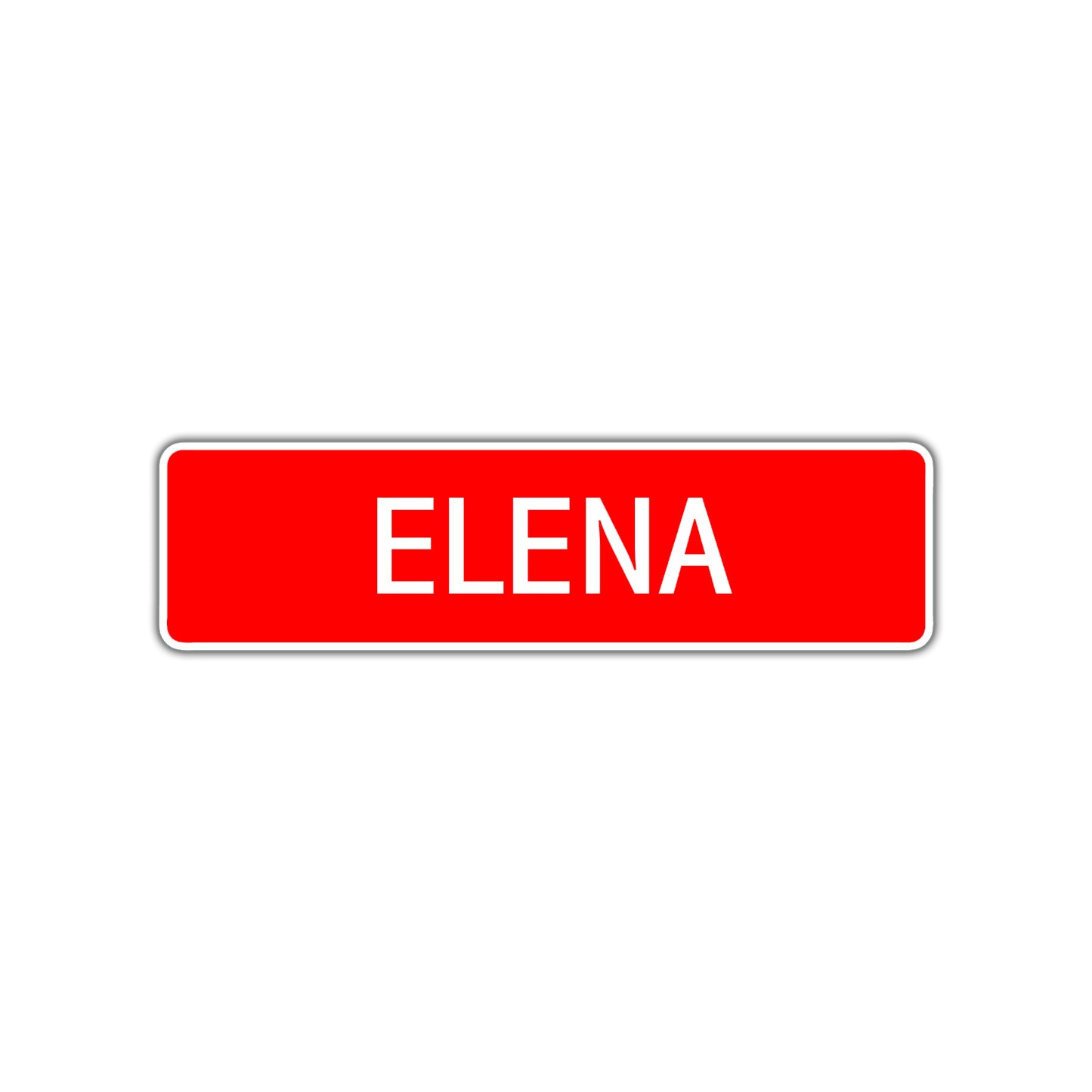 Elena Street Sign Children Name Room Plate