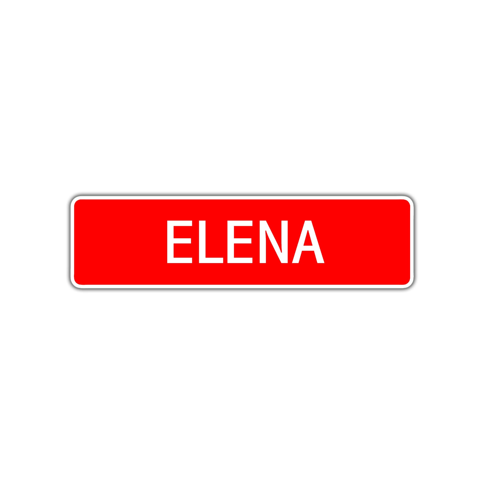 Elena Street Sign Children Name Room Plate