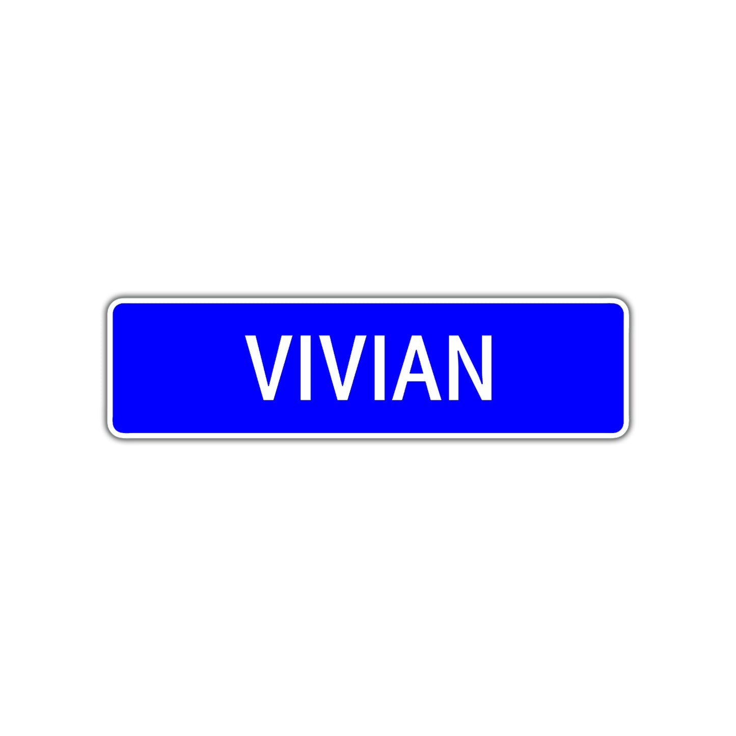 Vivian Street Sign Children Name Room Plate