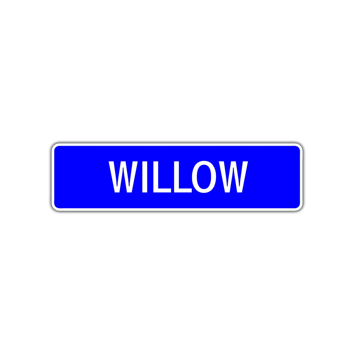 Willow Street Sign Children Name Room Plate
