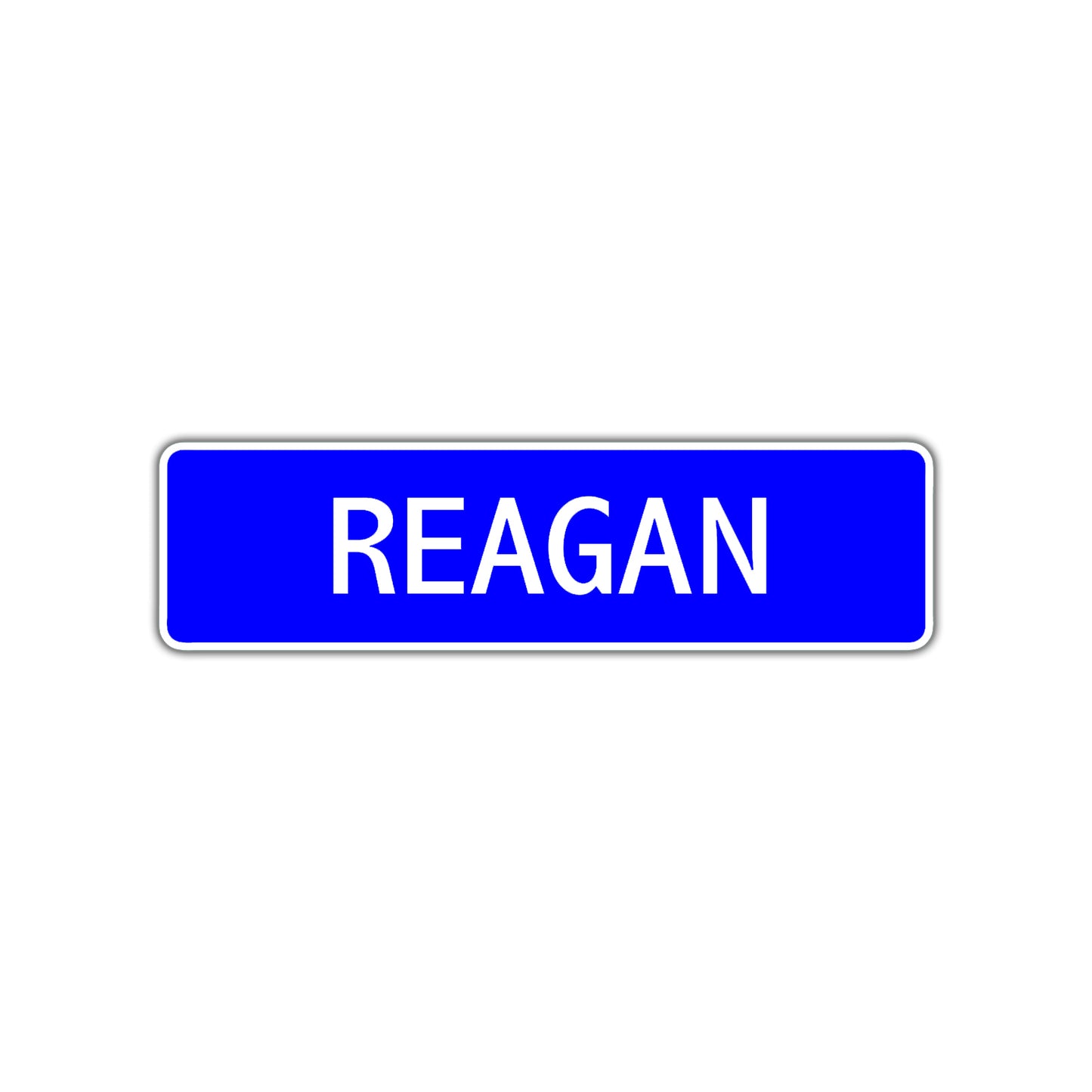 Reagan Street Sign Children Name Room Plate