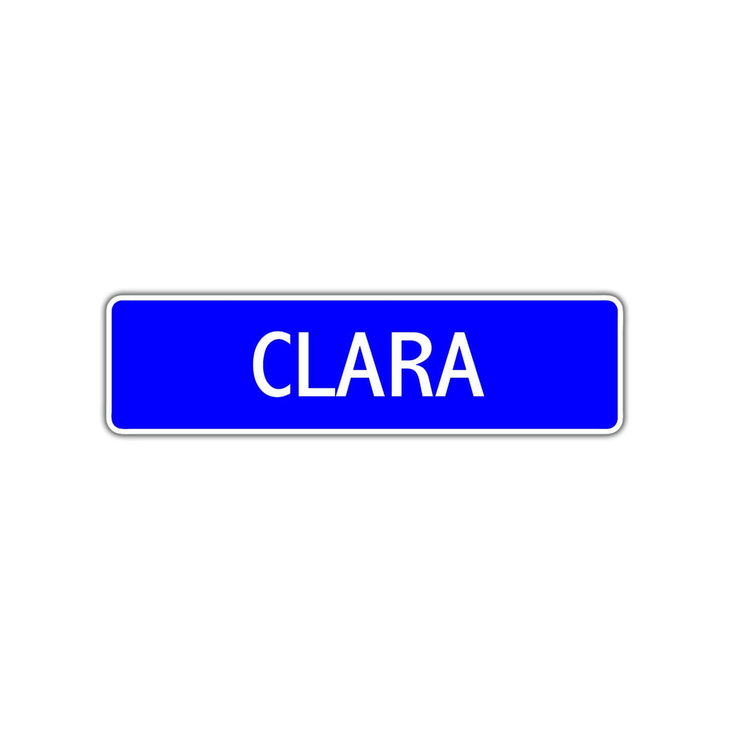 Clara Street Sign Children Name Room Plate