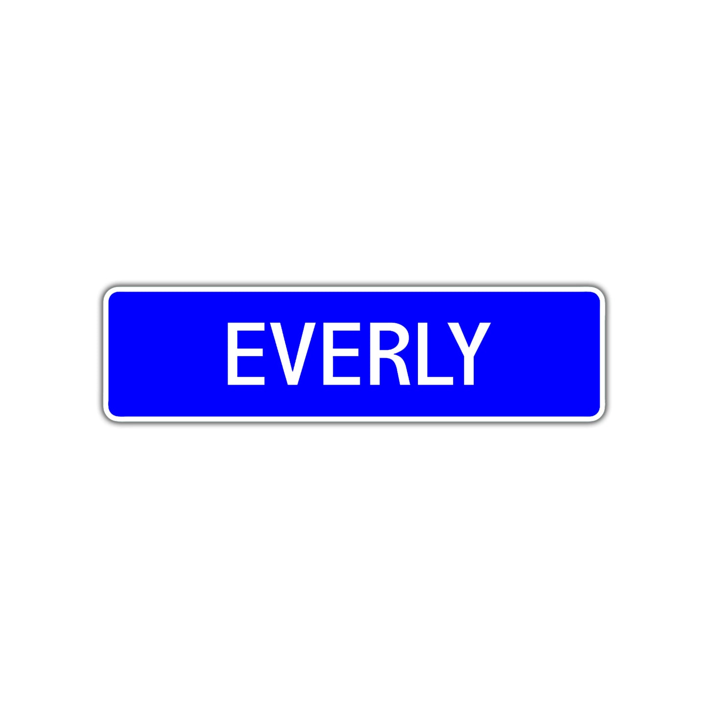 Everly Street Sign Children Name Room Plate