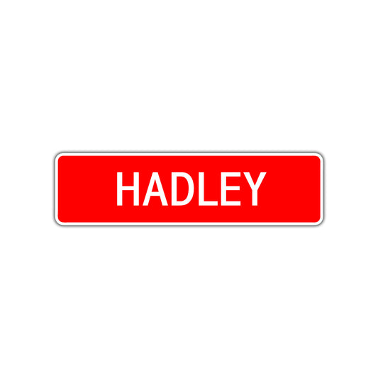 Hadley Street Sign Children Name Room Plate