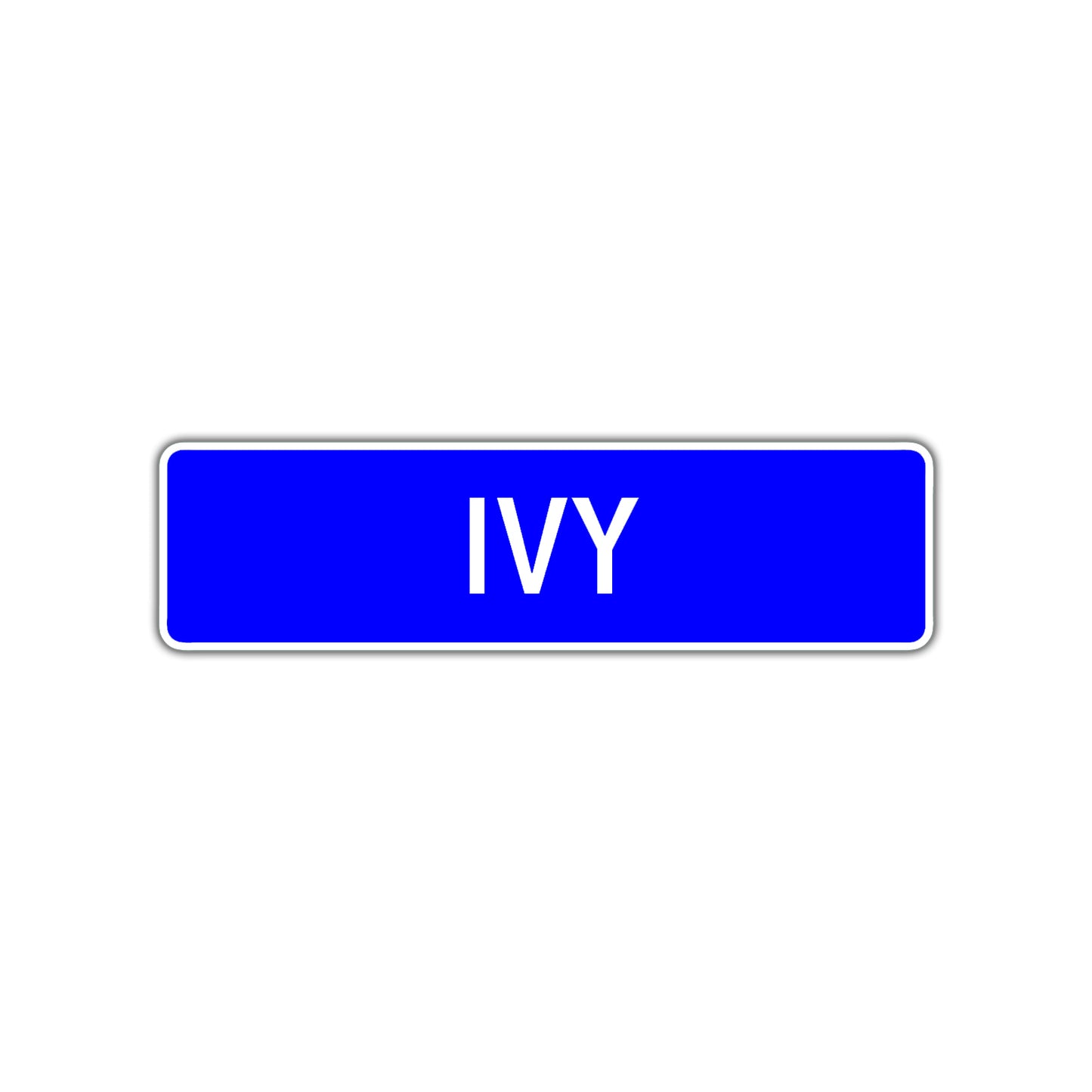 Ivy Street Sign Children Name Room Plate