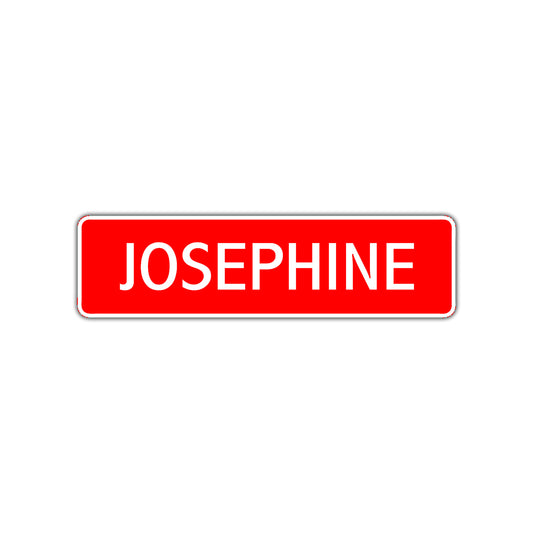 Josephine Street Sign Children Name Room Plate