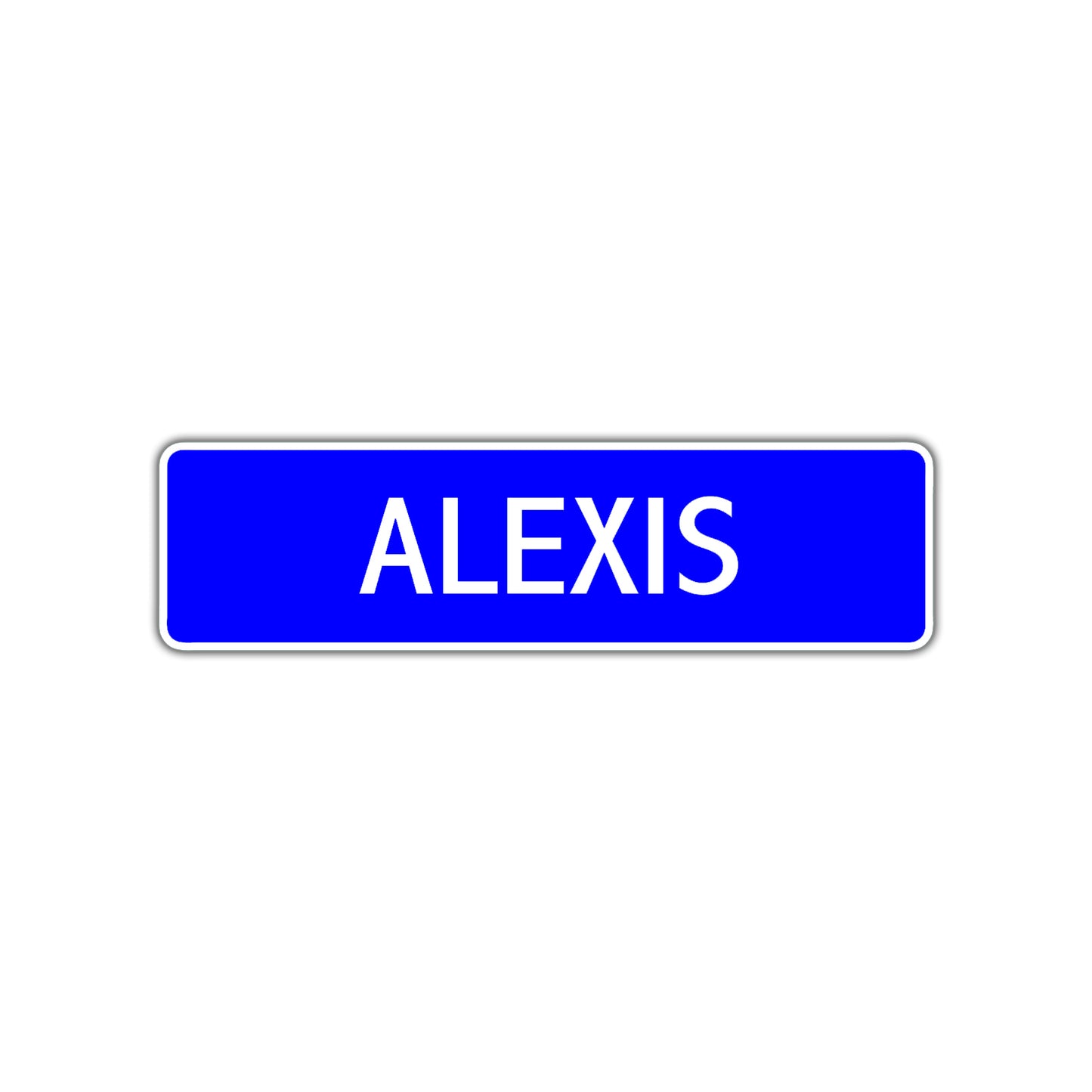 Alexis Street Sign Children Name Room Plate