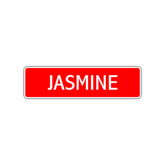 Jasmine Street Sign Children Name Room Plate