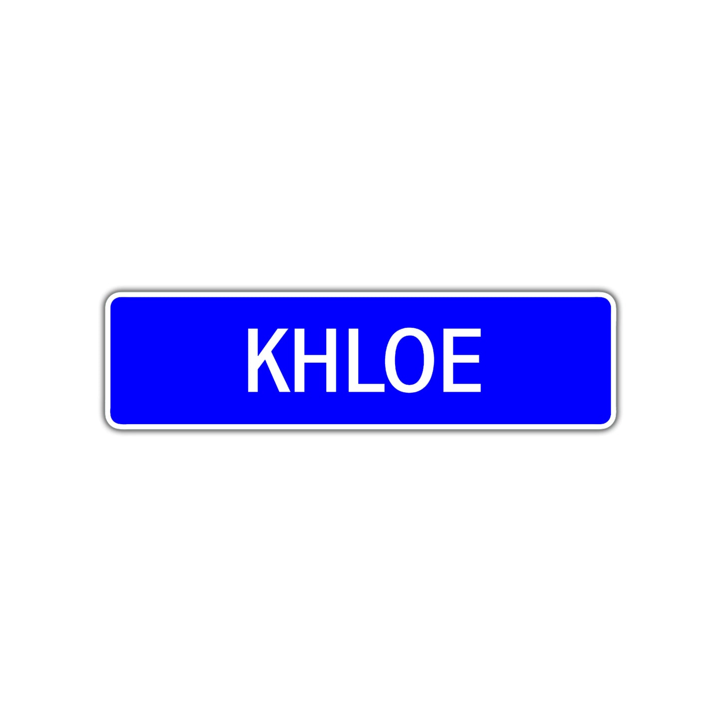 Khloe Street Sign Children Name Room Plate