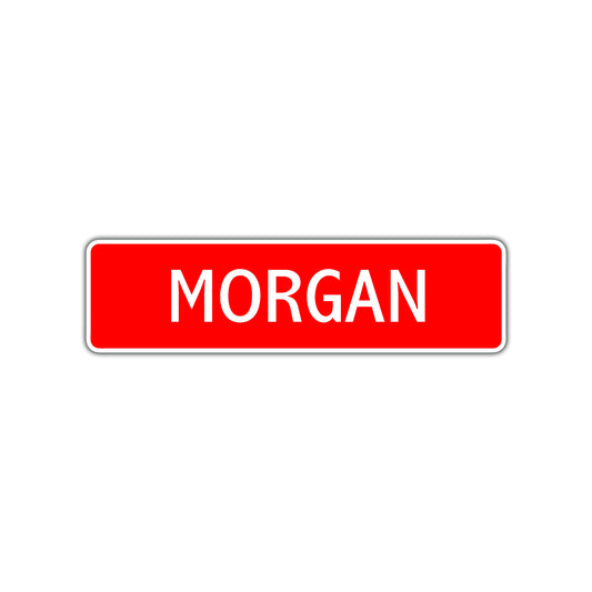 Morgan Street Sign Children Name Room Plate