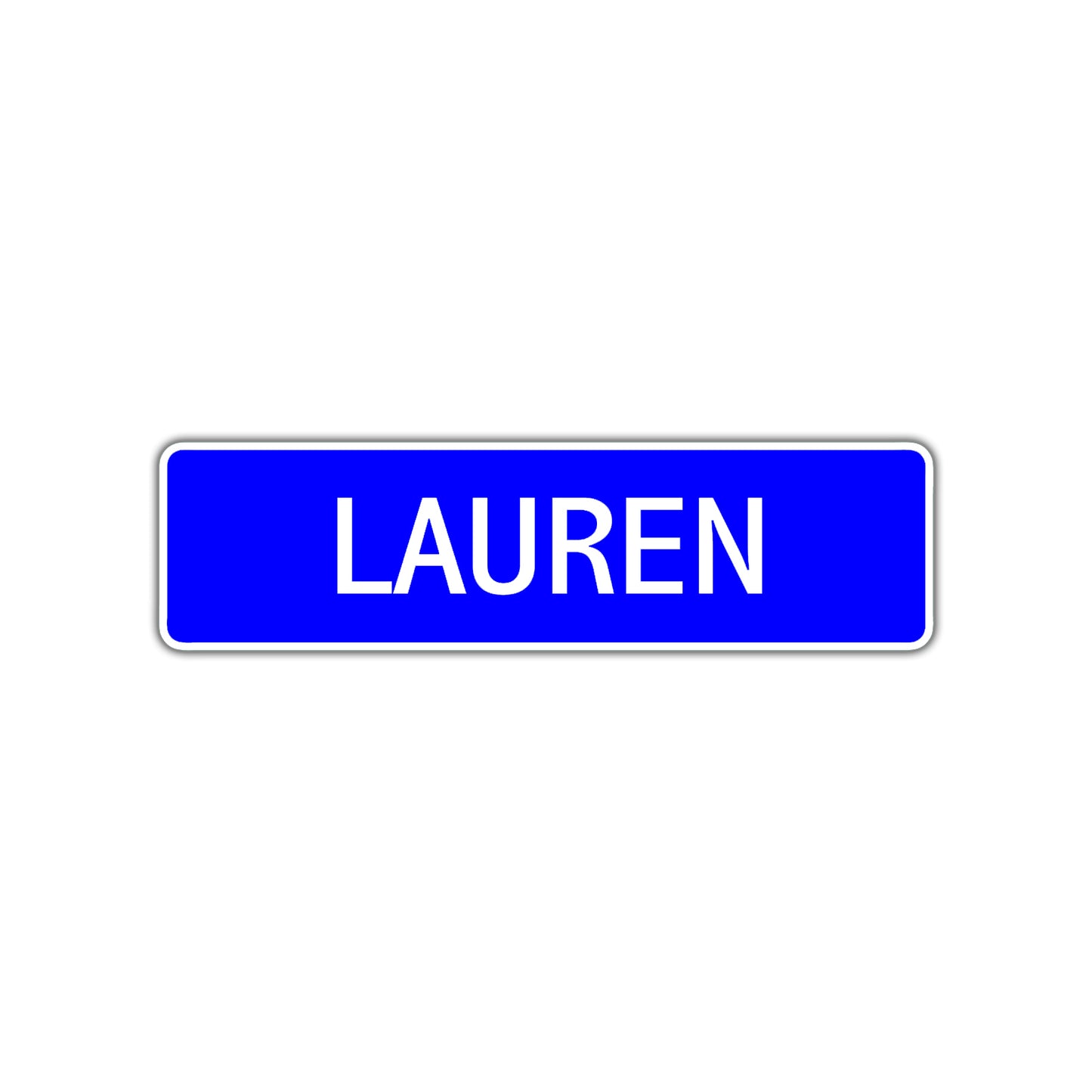 Lauren Street Sign Children Name Room Plate