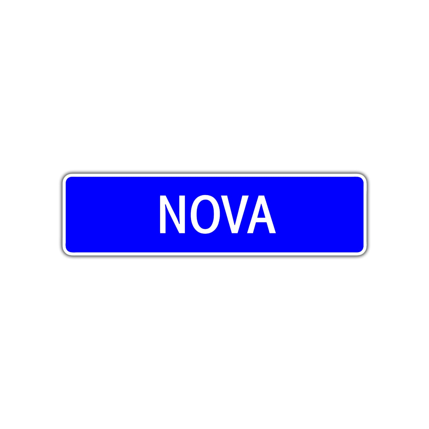 Nova Street Sign Children Name Room Plate