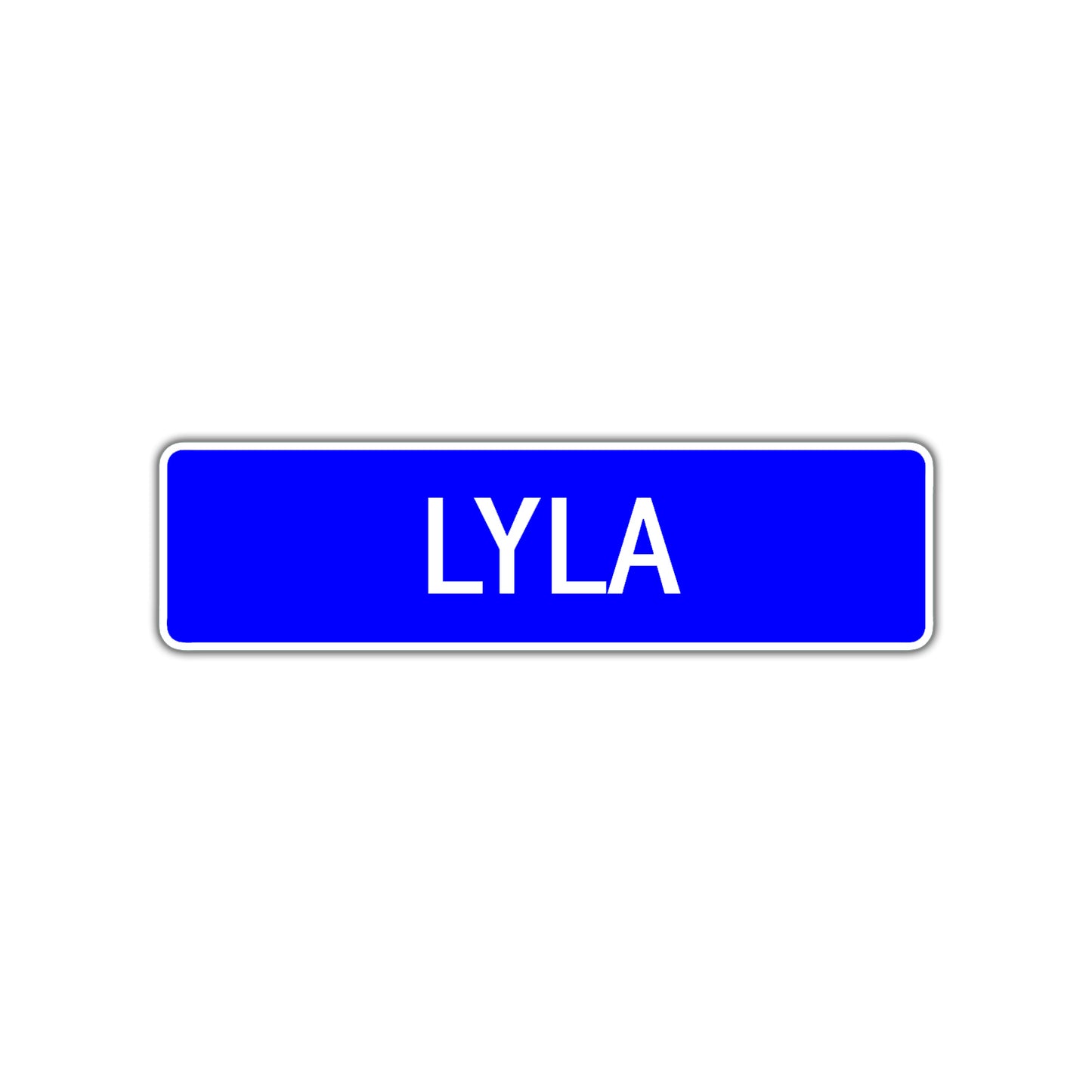 Lyla Street Sign Children Name Room Plate